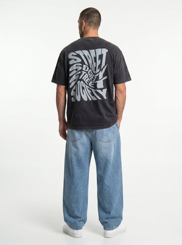 Street Society Charcoal - bold oversized tee