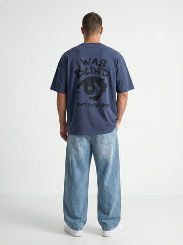 Blind Vision Blue - rebellious oversized tee