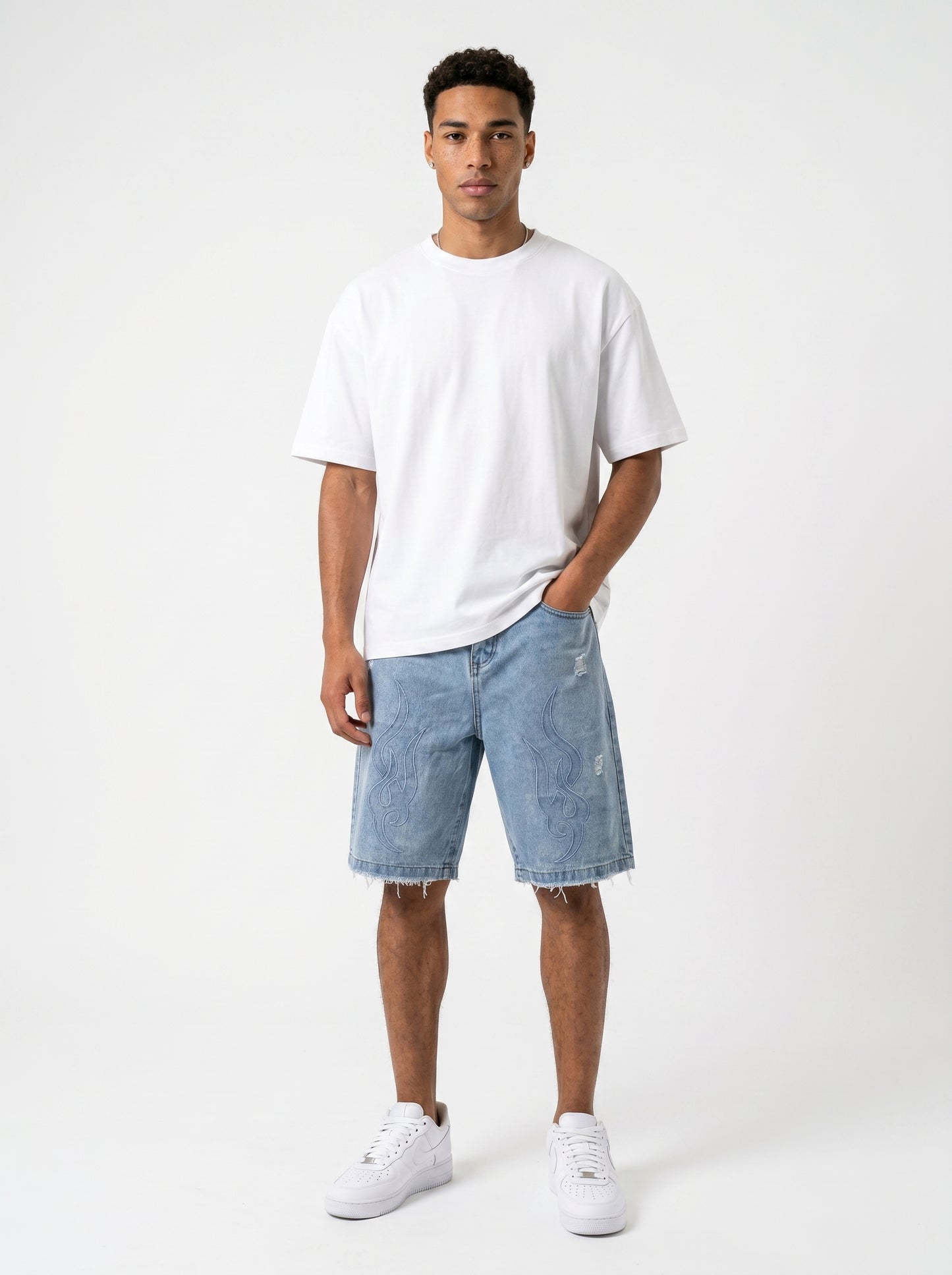 Loose-fit Unisex's Denim shorts