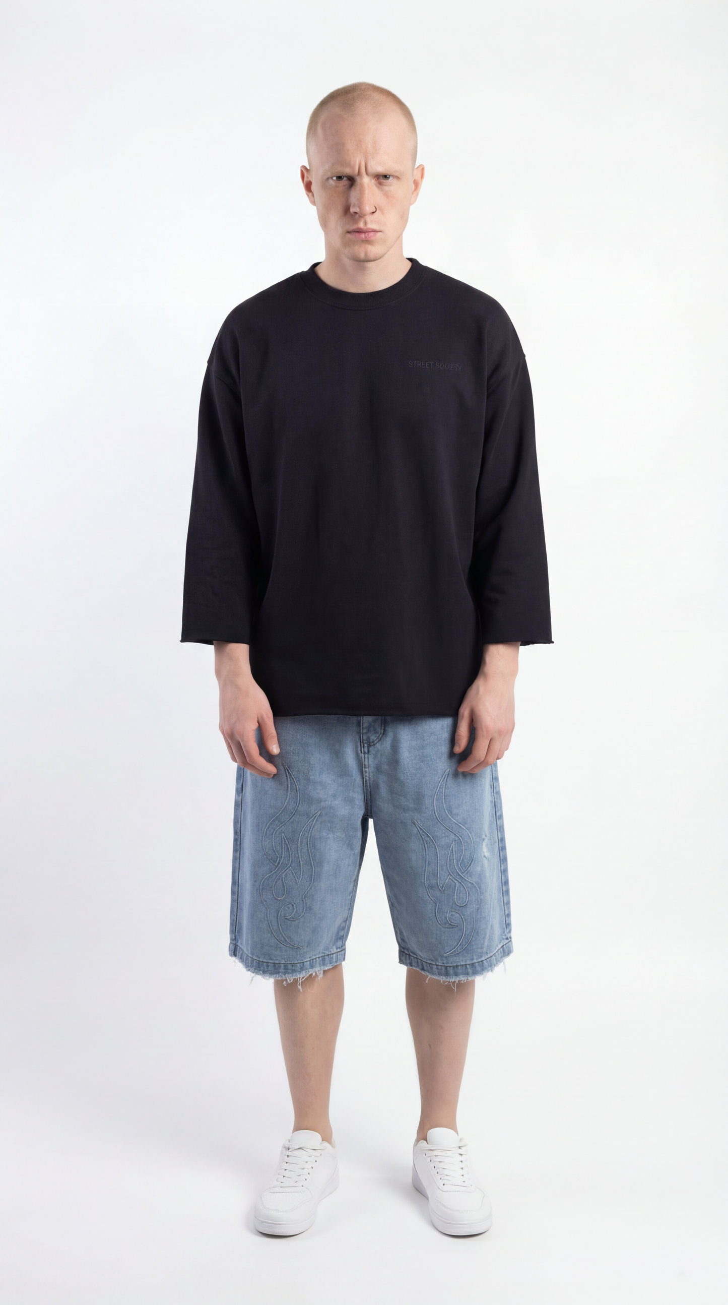 Loose Sleeves - Black Hoodie