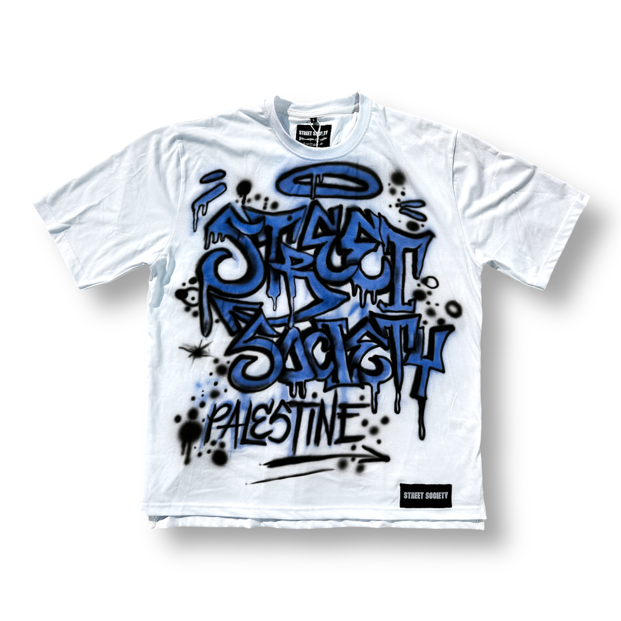 Tee - Graffiti style Blue