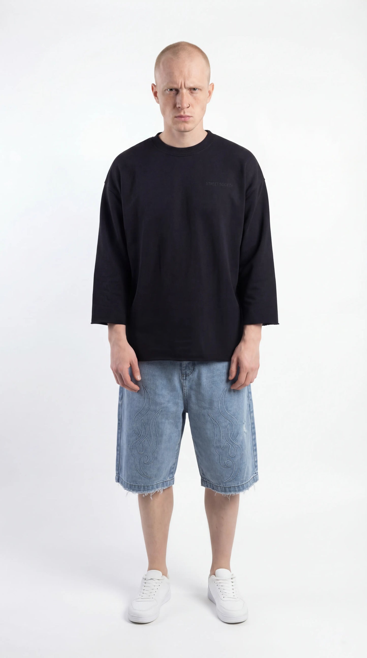 Loose-fit Unisex's Denim shorts - Street Society