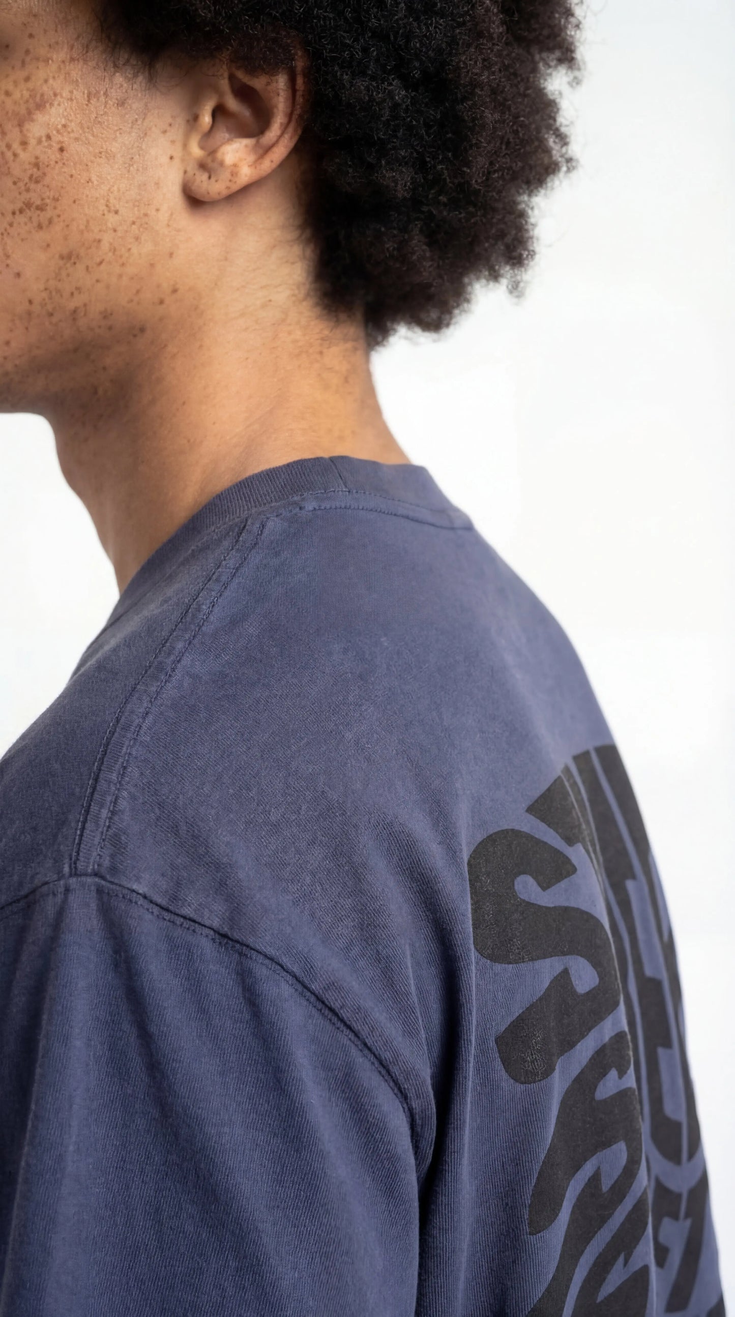 OverSize Fit Unisex Cotton T-shirt "StreetSociety DarkBlue" - Street Society