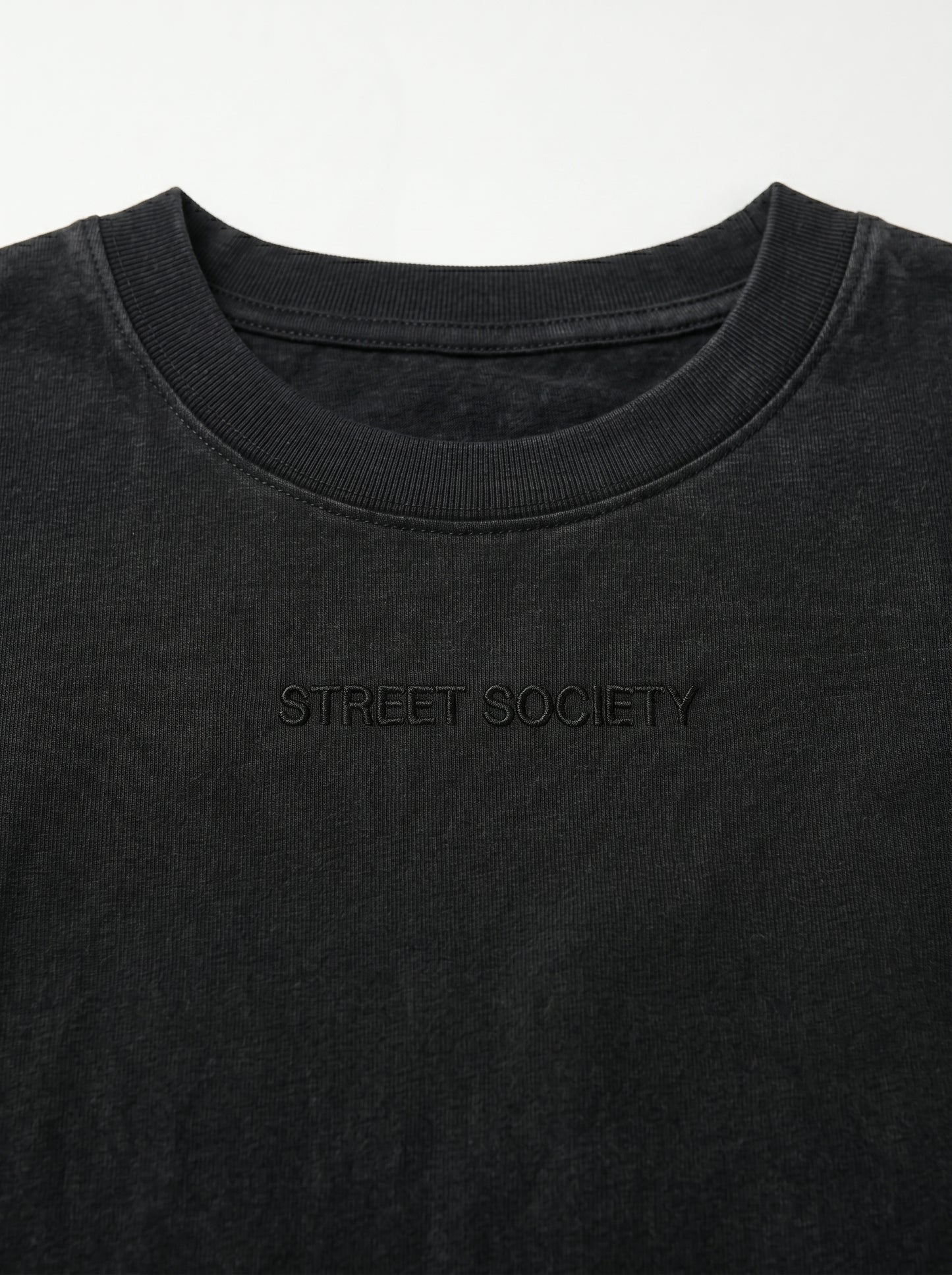 Aura Charcoal - minimalist oversize tee