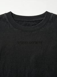 Aura Charcoal - minimalist oversize tee