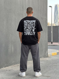 Street Society Black - minimalist oversized tee