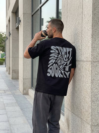 Street Society Black - minimalist oversized tee