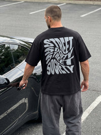 Street Society Black - minimalist oversized tee