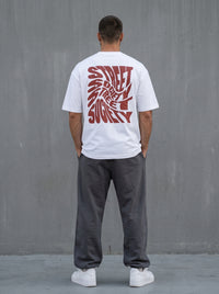 Street Society White - bold oversized tee