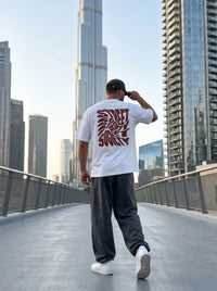Street Society White - bold oversized tee