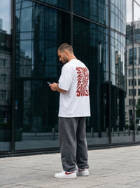 Street Society White - bold oversized tee