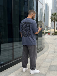 Street Society Blue - minimalist oversized tee