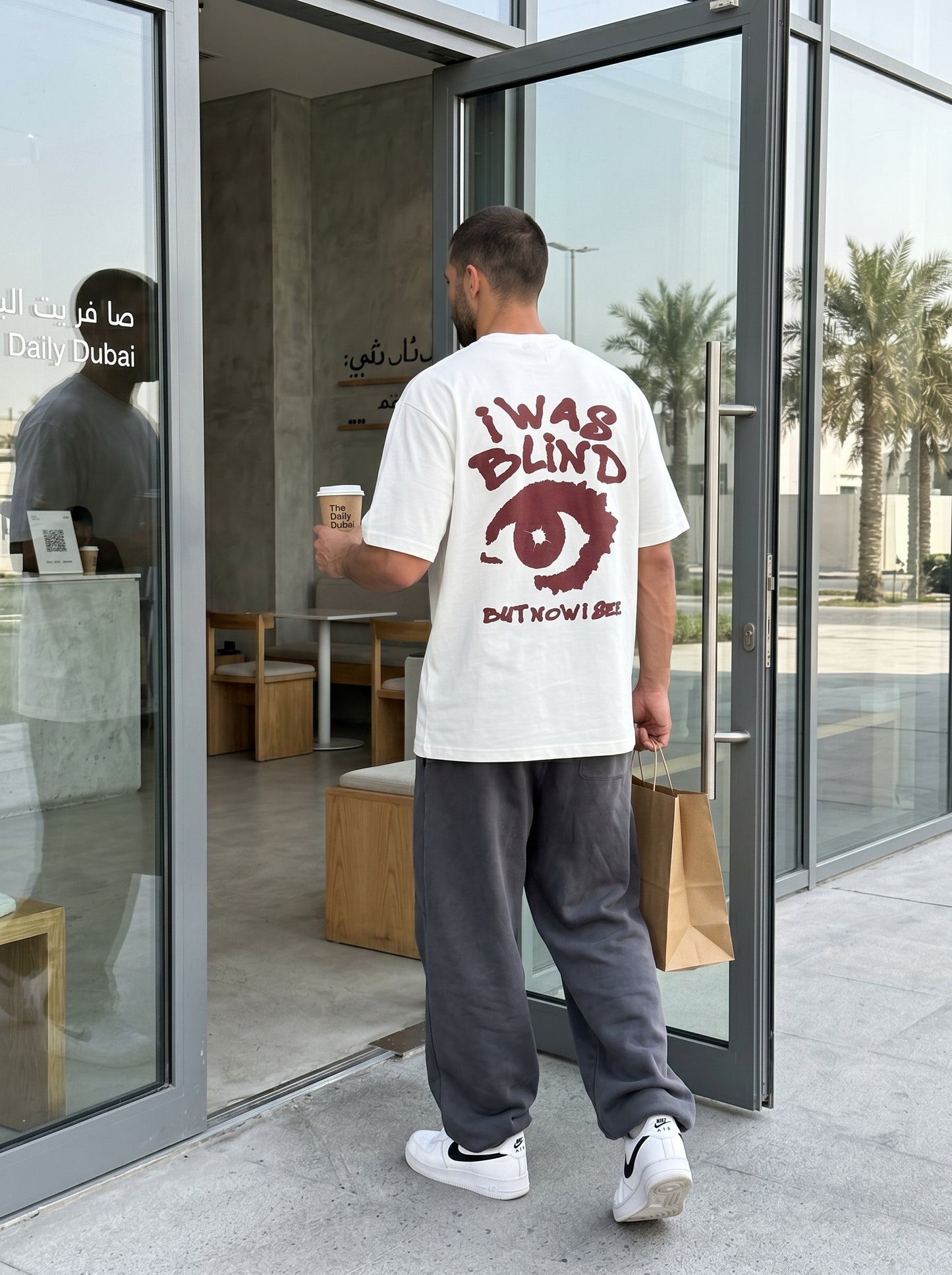 Blind Vision White - rebellious oversized tee