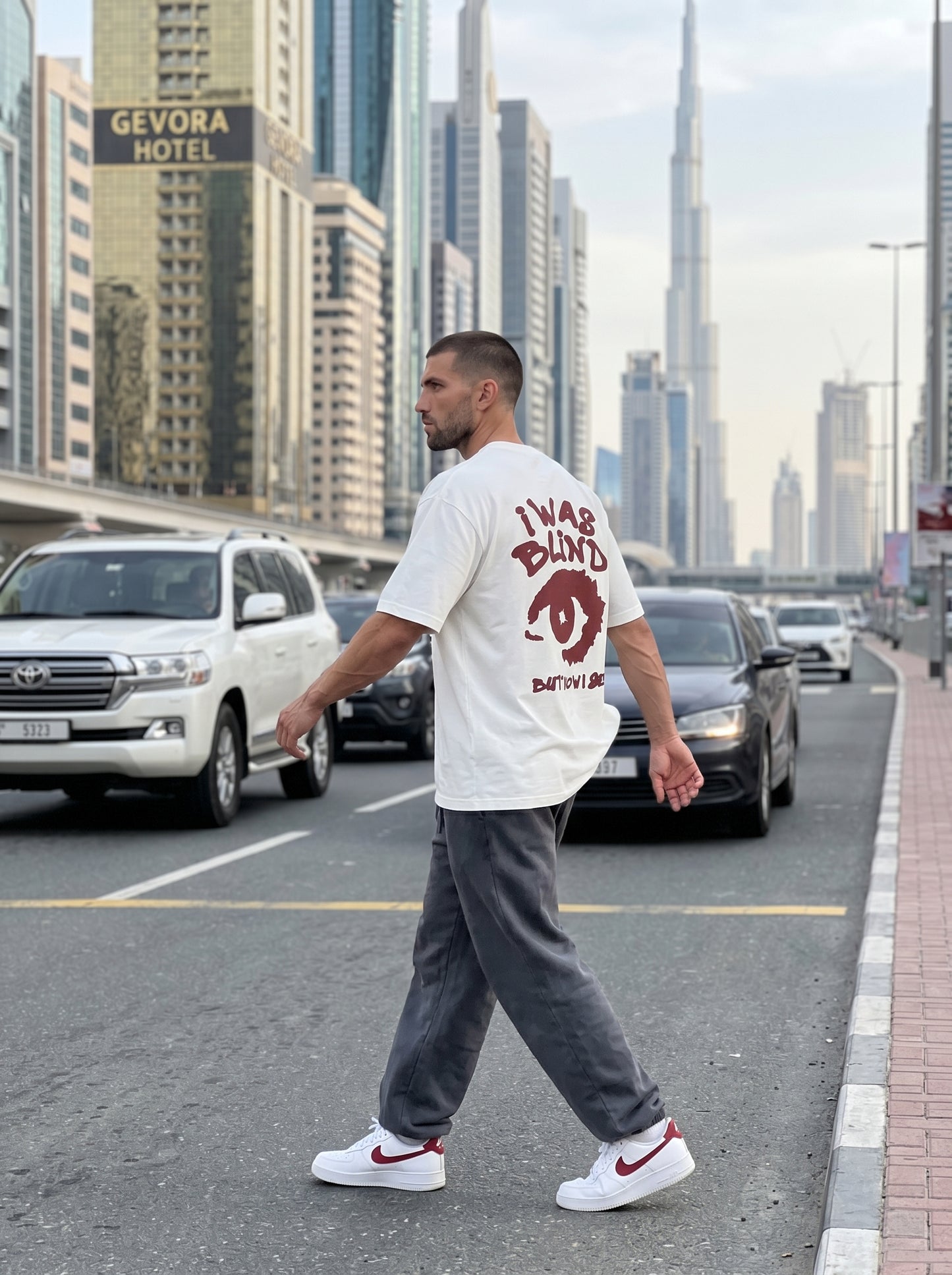 Blind Vision White - rebellious oversized tee