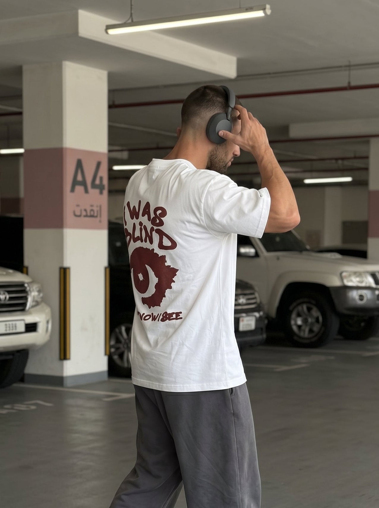Blind Vision White - rebellious oversized tee