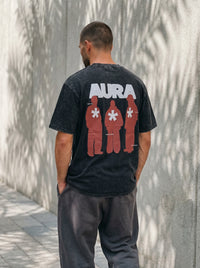 Aura Charcoal - minimalist oversize tee