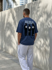 Aura Blue - minimalist oversize tee
