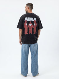 Aura Charcoal - minimalist oversize tee