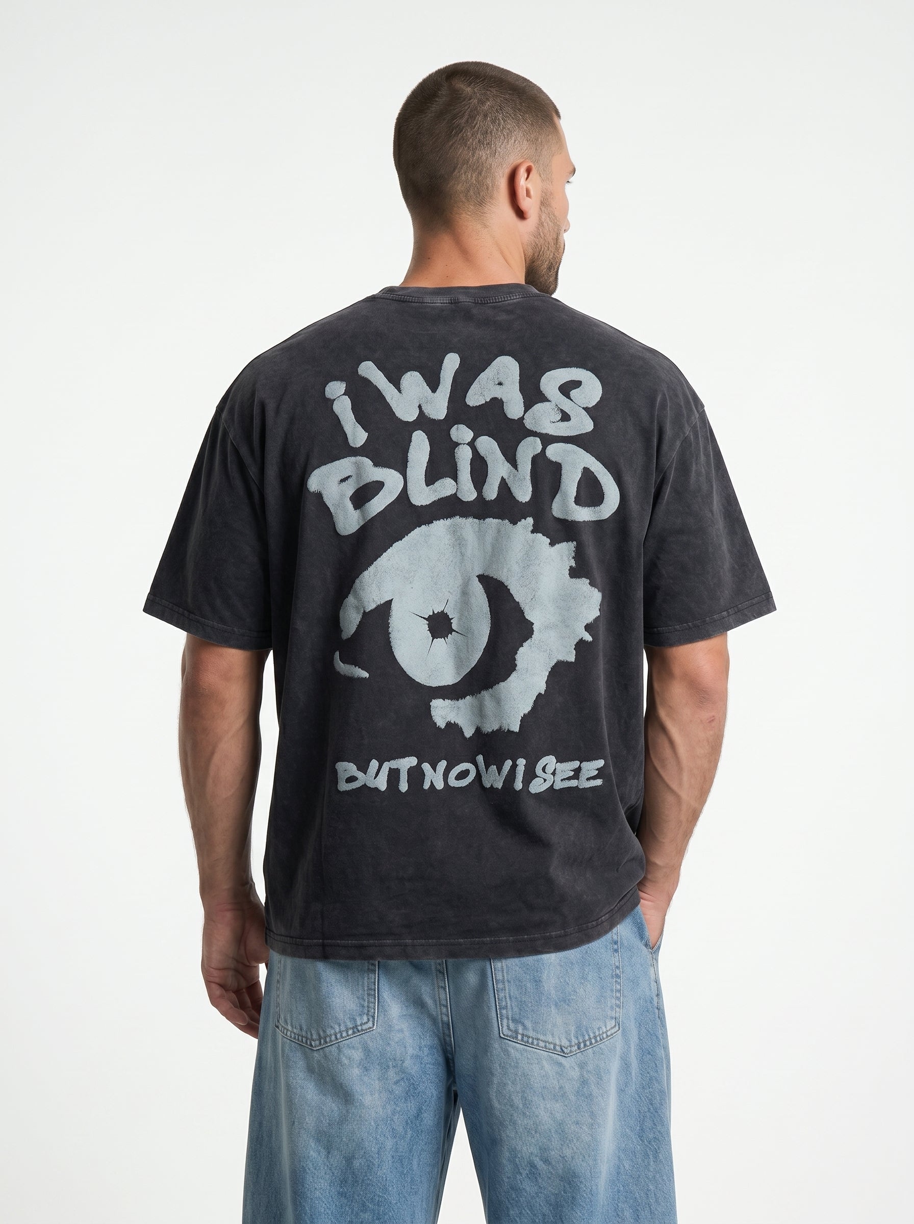 Blind Vision Charcoal - rebellious oversized tee