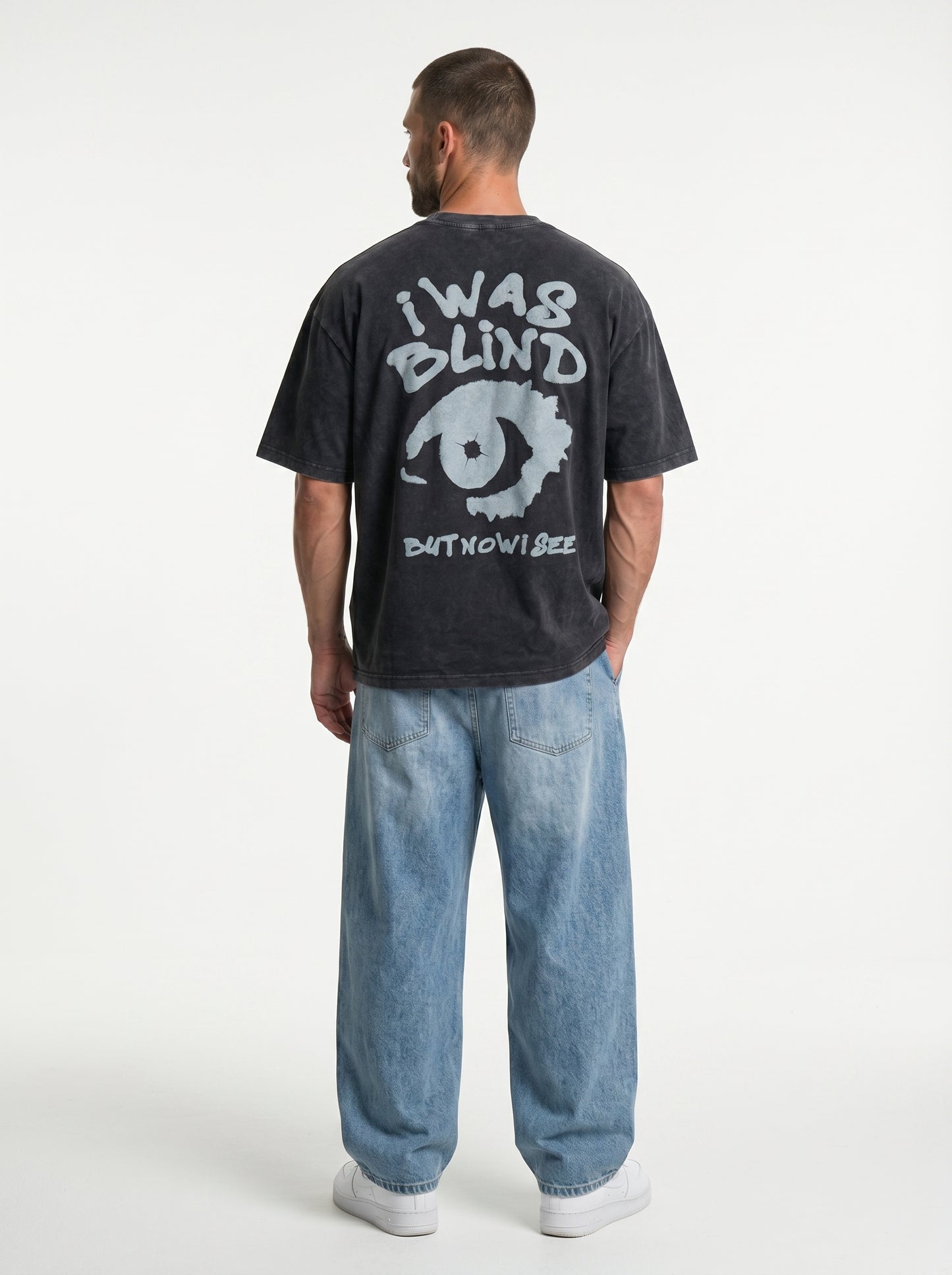 Blind Vision Charcoal - rebellious oversized tee