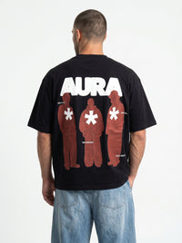 Aura Black - minimalist oversize tee