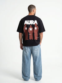 Aura Black - minimalist oversize tee