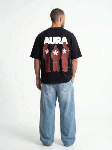 Aura Black - minimalist oversize tee