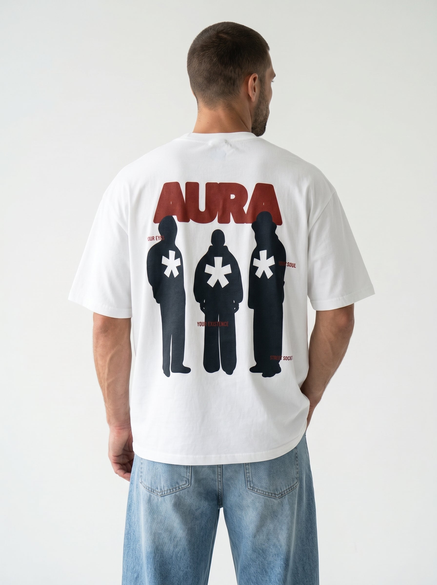 Aura White - minimalist oversize tee