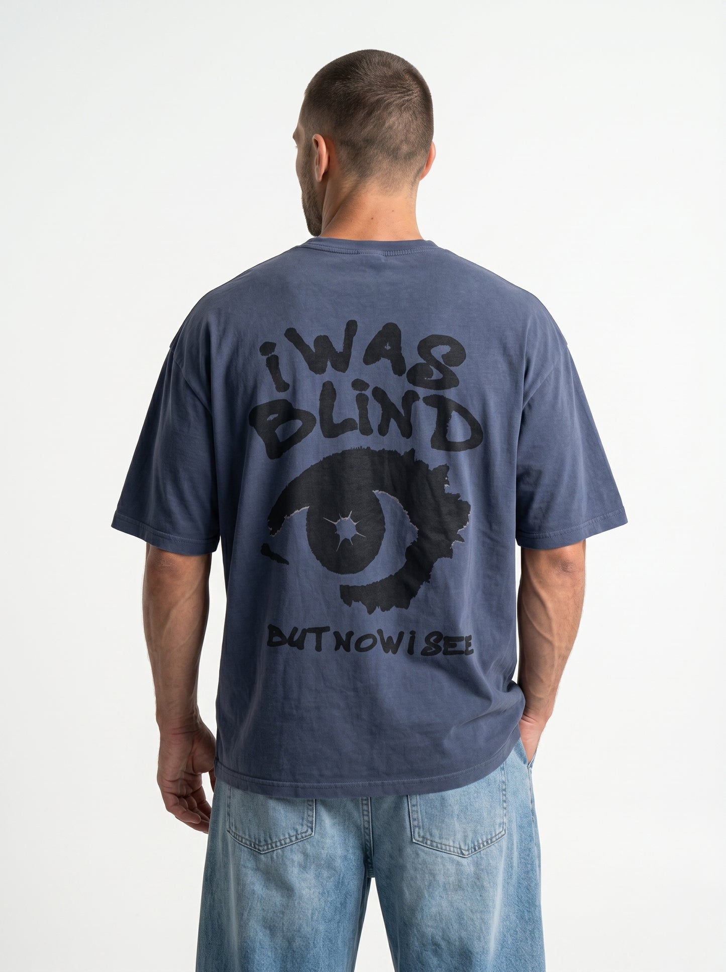 Blind Vision Blue - rebellious oversized tee