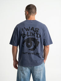 Blind Vision Blue - rebellious oversized tee