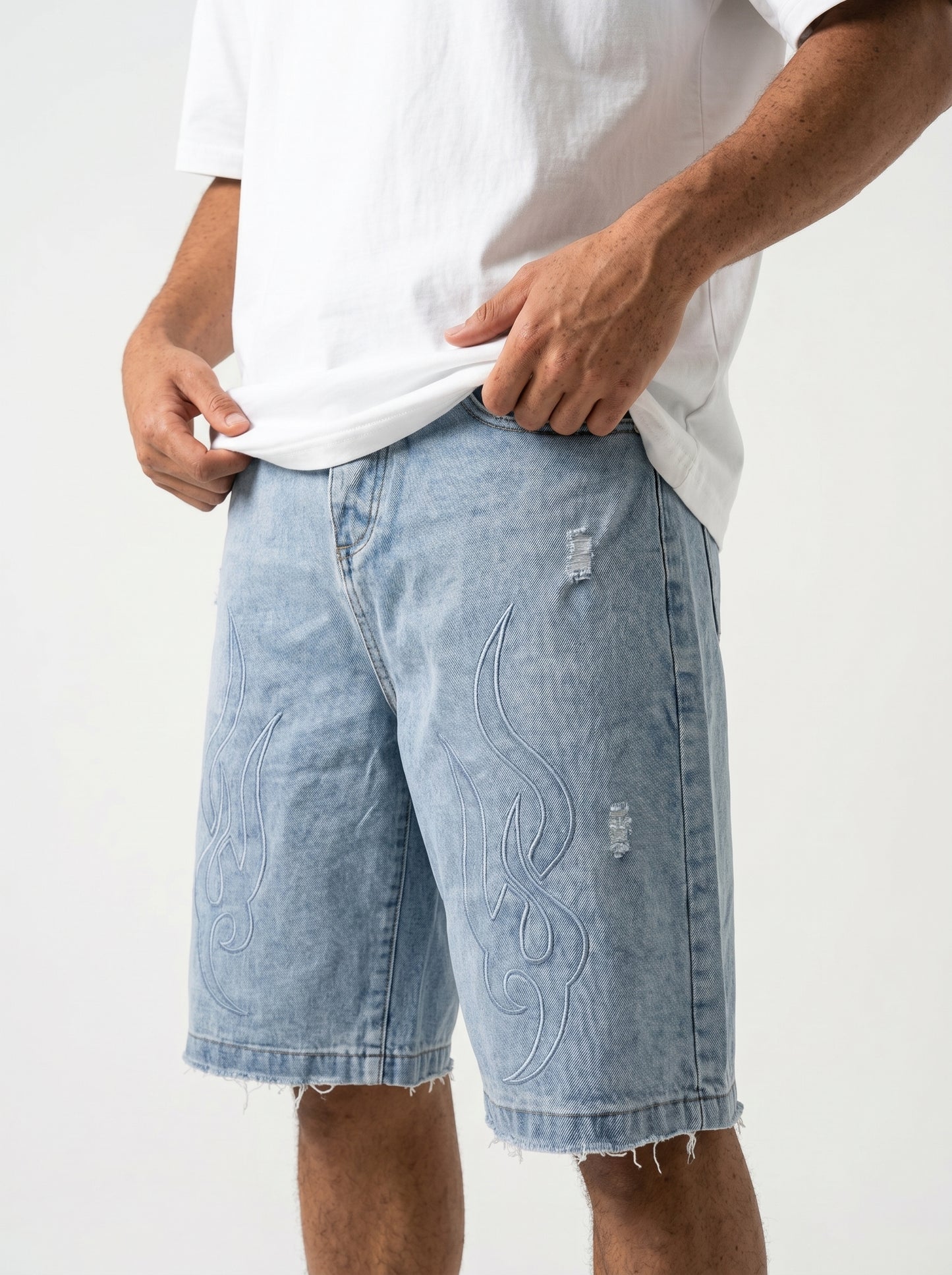 Loose-fit Unisex's Denim shorts