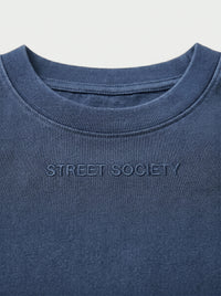 Aura Blue - minimalist oversize tee