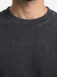 Street Society Charcoal - bold oversized tee