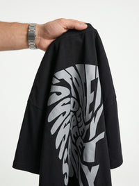 Street Society Black - minimalist oversized tee