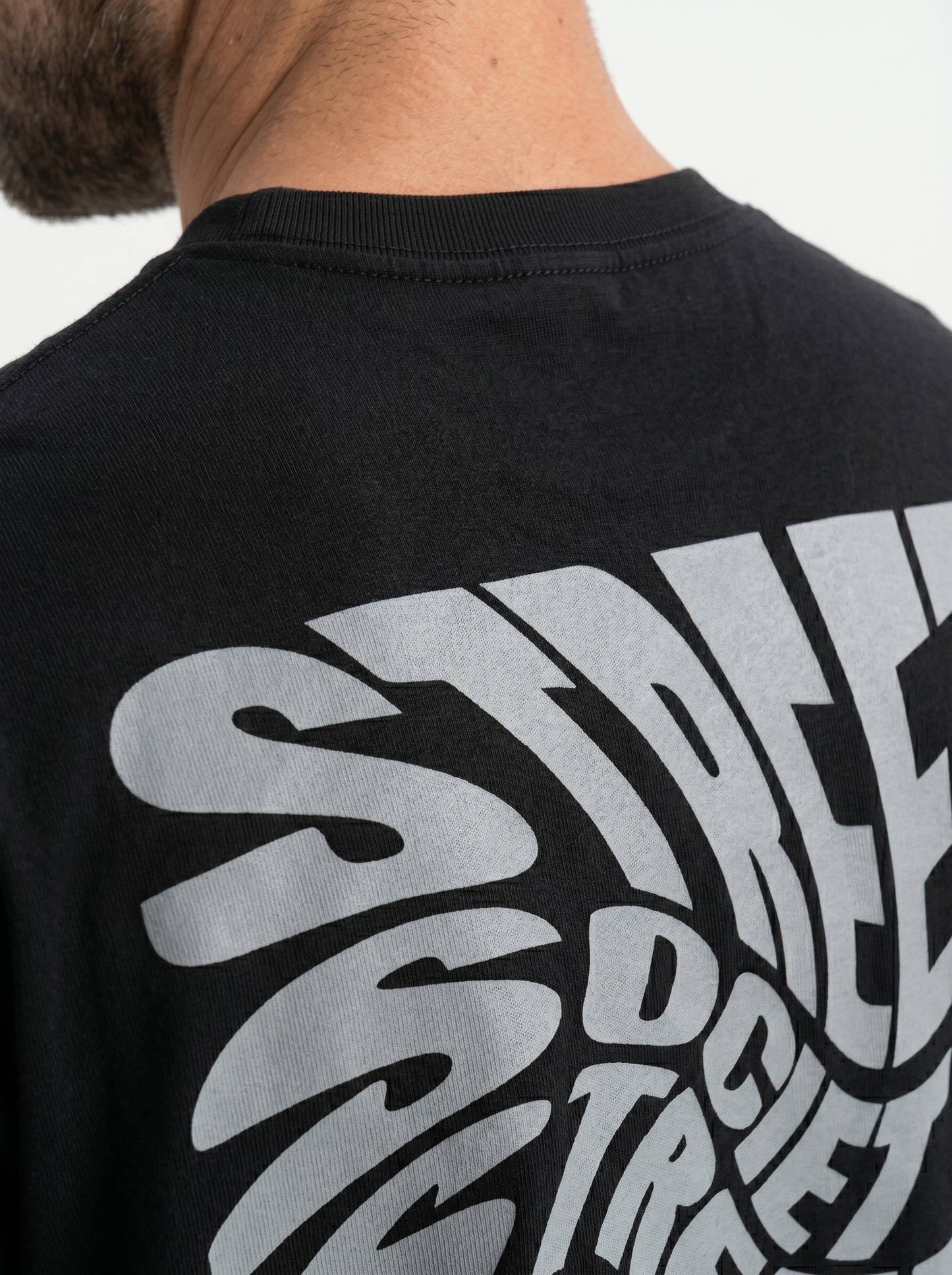 Street Society Black - minimalist oversized tee