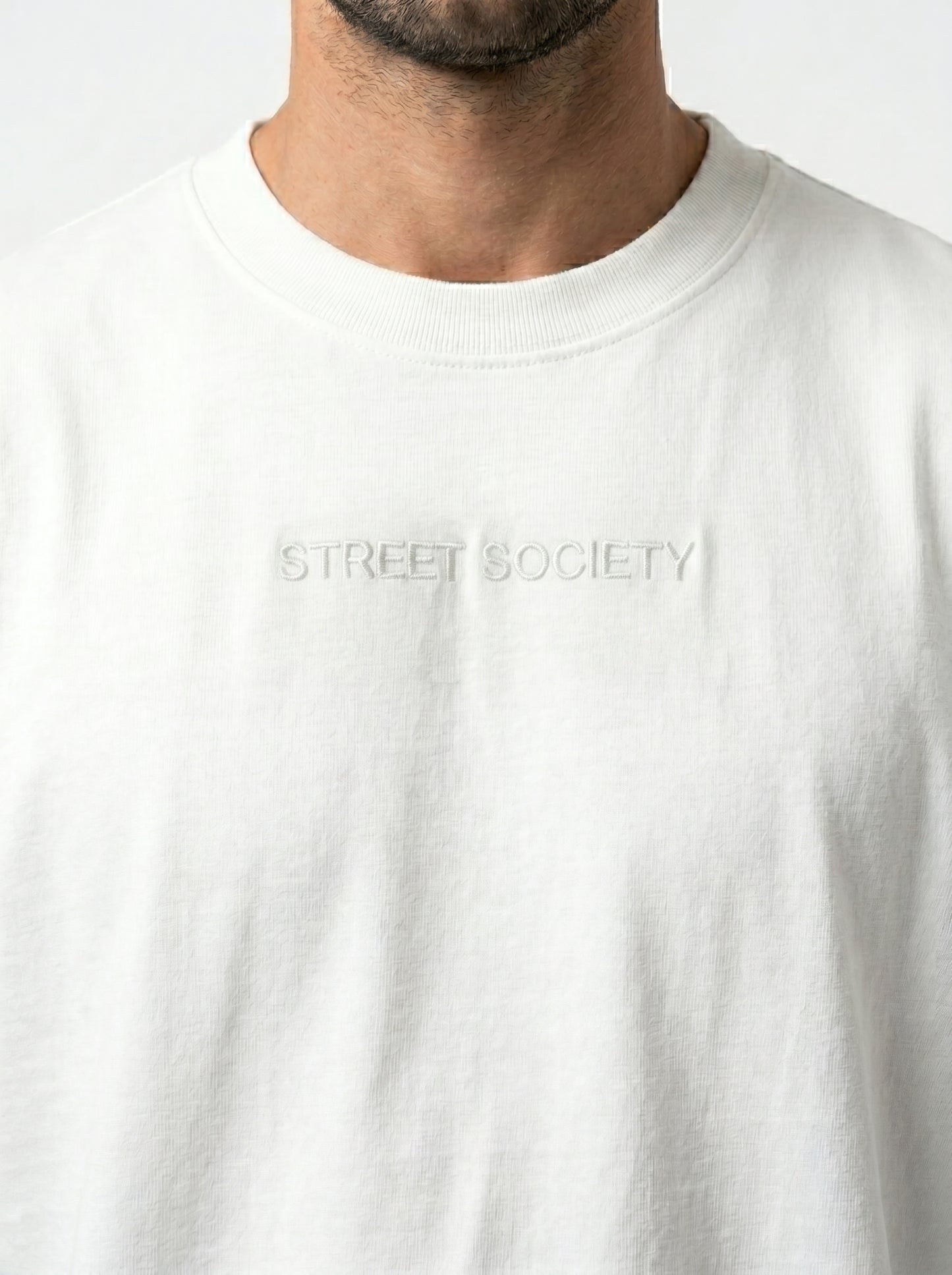 Aura White - minimalist oversize tee