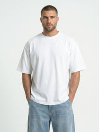 Aura White - minimalist oversize tee