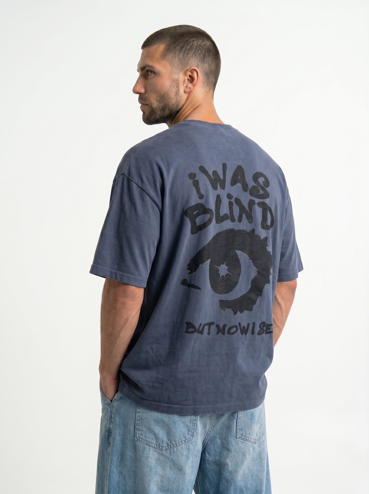Blind Vision Blue - rebellious oversized tee