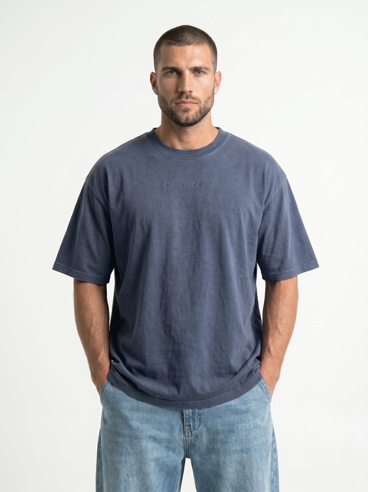 Blind Vision Blue - rebellious oversized tee