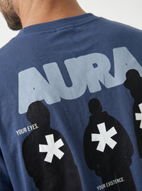 Aura Blue - minimalist oversize tee