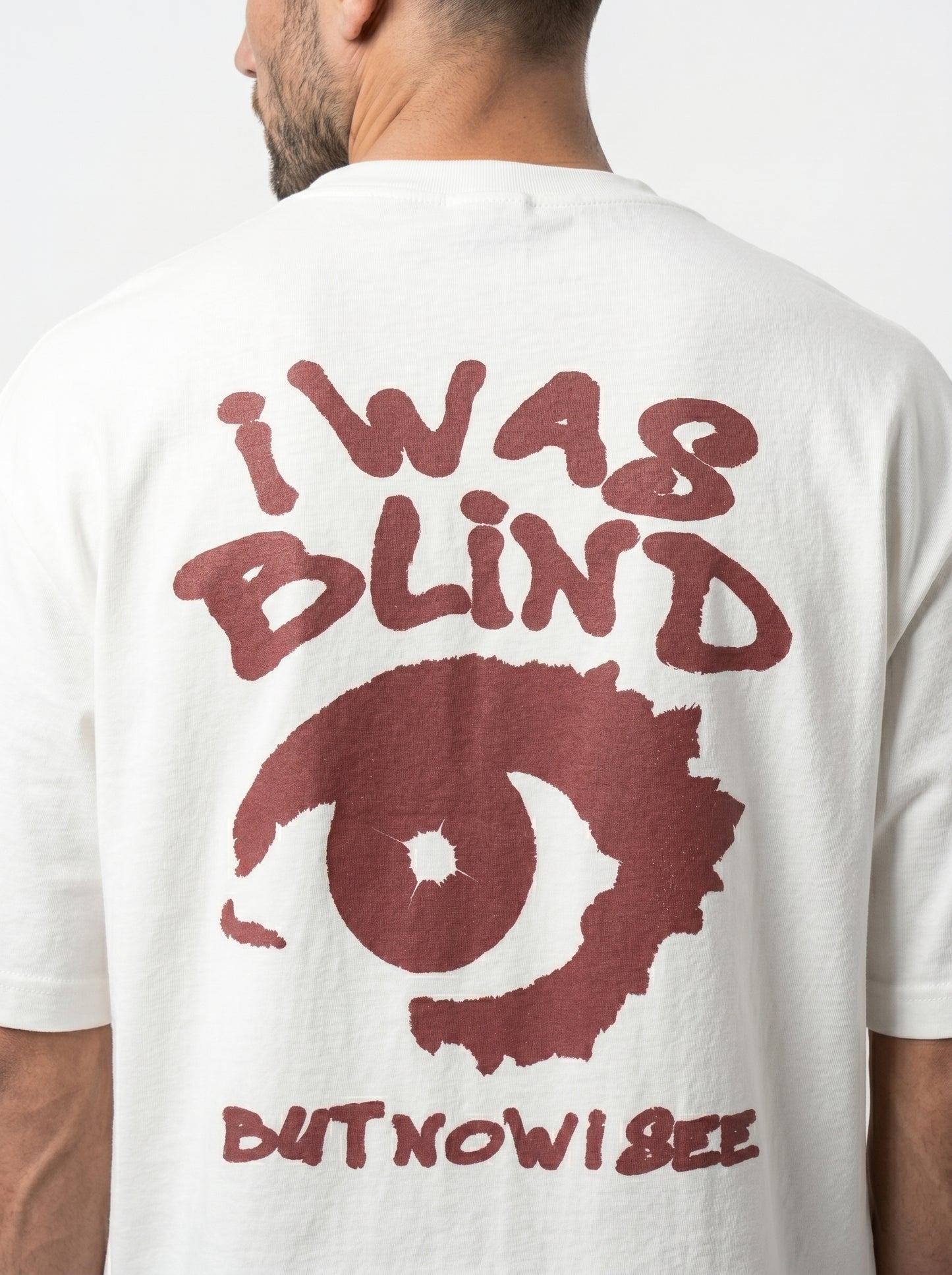Blind Vision White - rebellious oversized tee