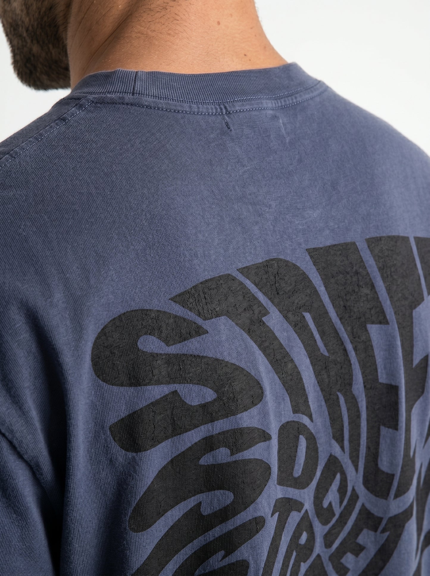 Street Society Blue - minimalist oversized tee