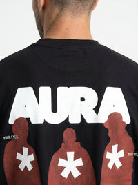 Aura Black - minimalist oversize tee