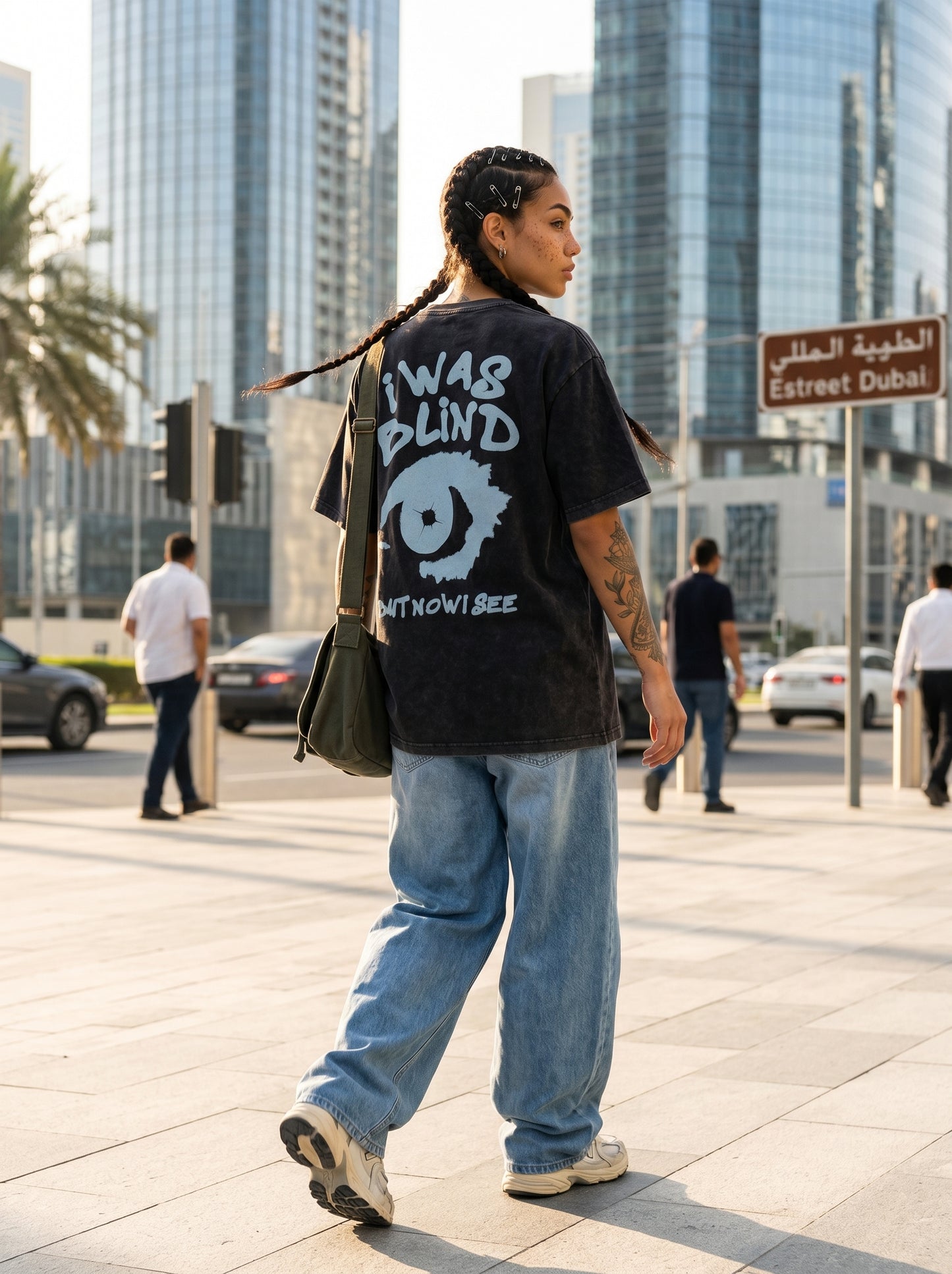 Blind Vision Charcoal - rebellious oversized tee