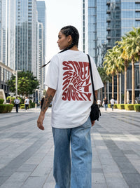 Street Society White - bold oversized tee