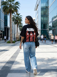 Aura Black - minimalist oversize tee