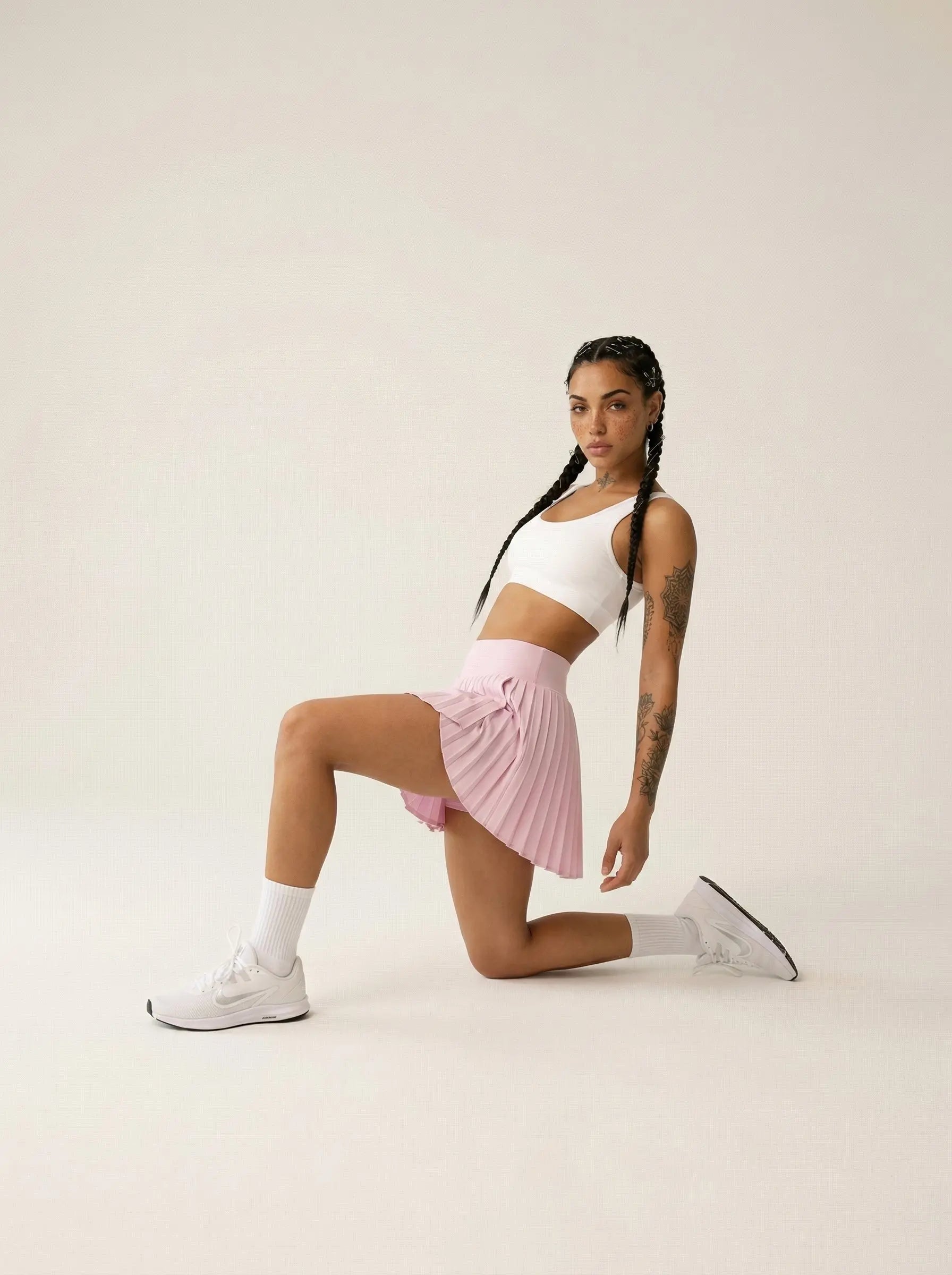 Baby Pink Skirt Activewear Street Society