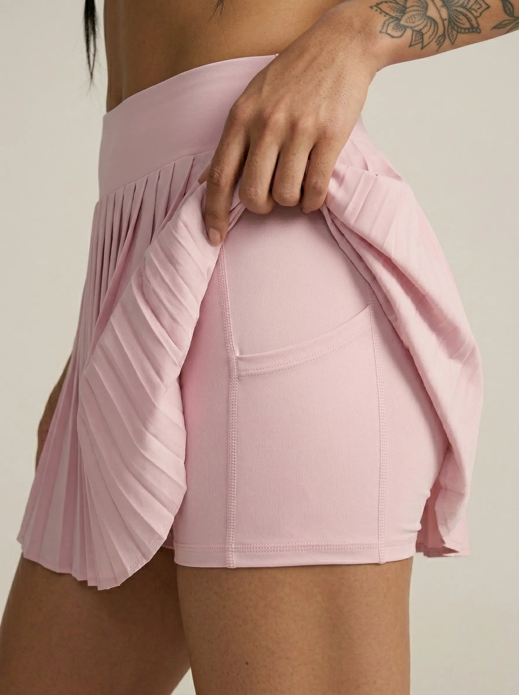 Baby Pink Skirt Activewear Street Society
