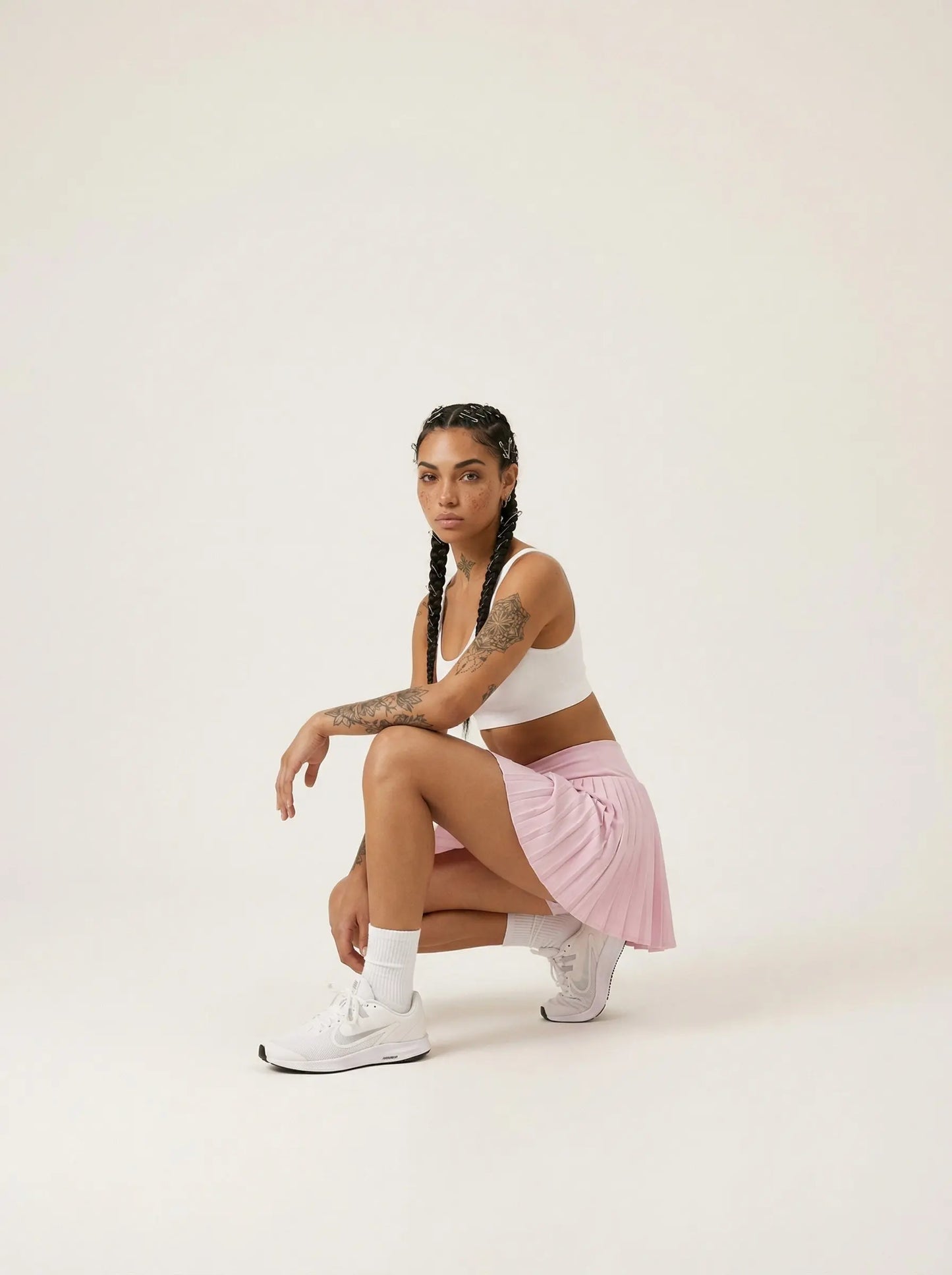 Baby Pink Skirt Activewear Street Society