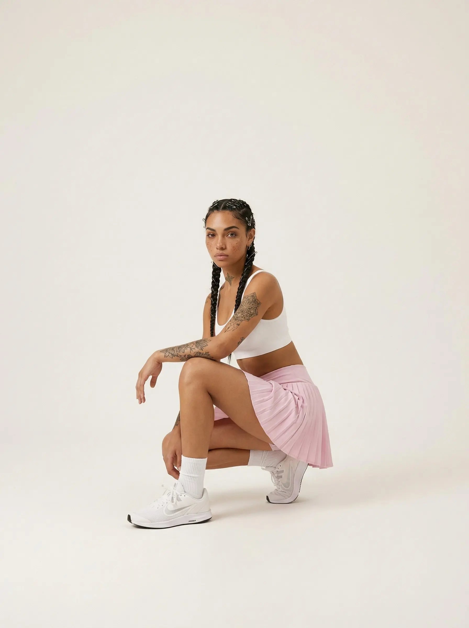 Baby Pink Skirt Activewear Street Society